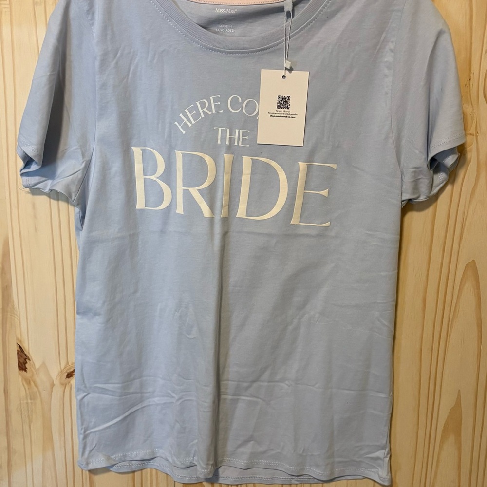 Light Blue 'Here Comes the Bride' Tee